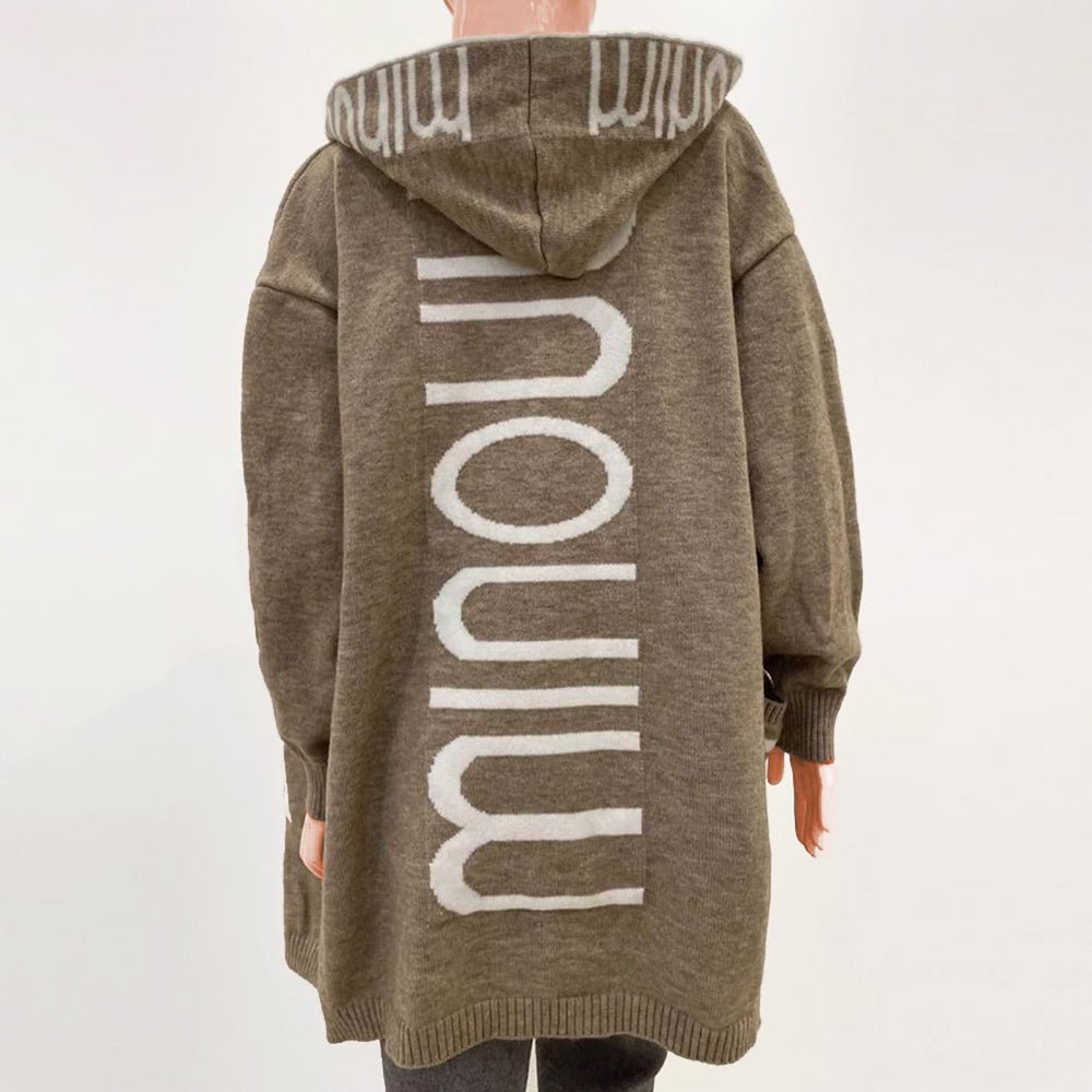 Women's Cozy Hooded Knit Cardigan for Fall (2)