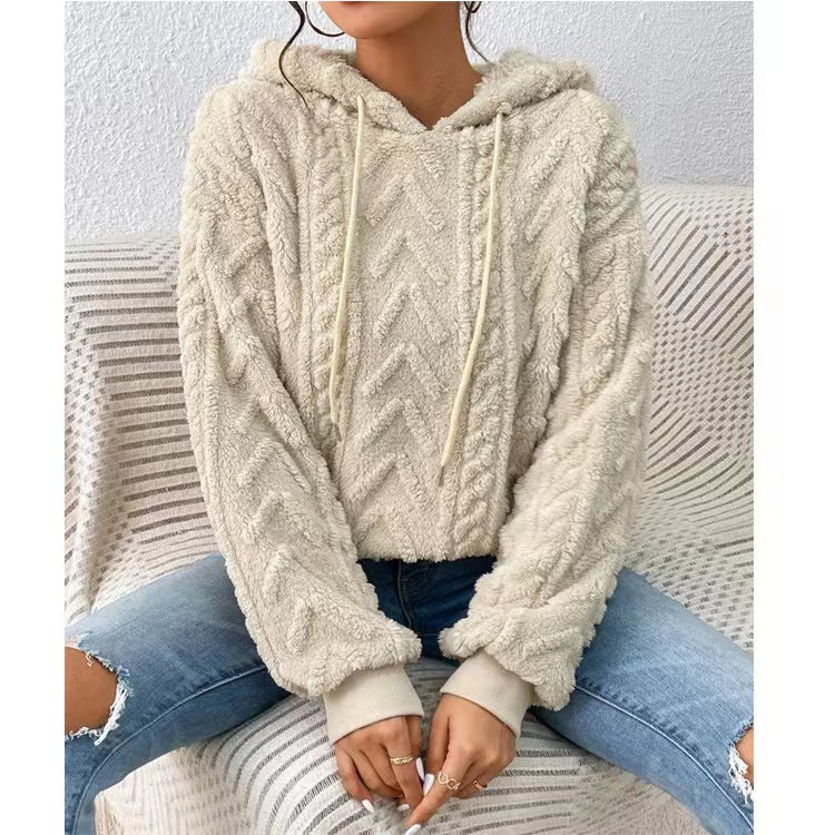 Women's Cozy Pullover for Everyday Comfort in Aprikose