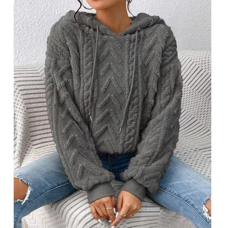 Women's Cozy Pullover for Everyday Comfort in Dark Grey