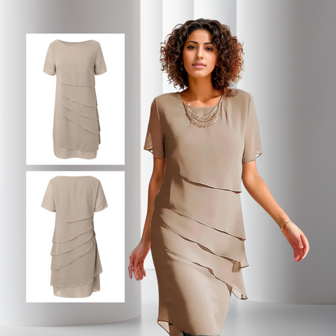 Women's Elegant Chiffon Party Dress for Evening Events (9)