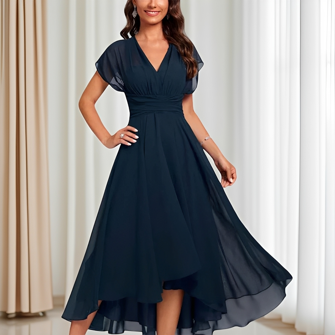 Women's Elegant Cocktail Dress for Wedding Guests (2)