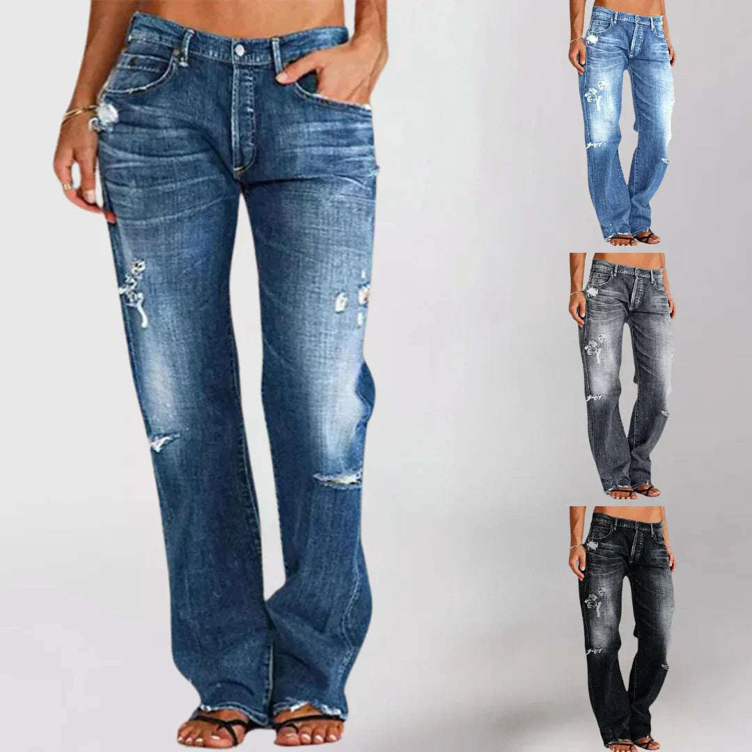 Women's Elegant Comfortable High-Waist Jeans (6)