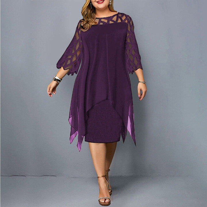 Women's Elegant Dress Midi Comfortable Fit