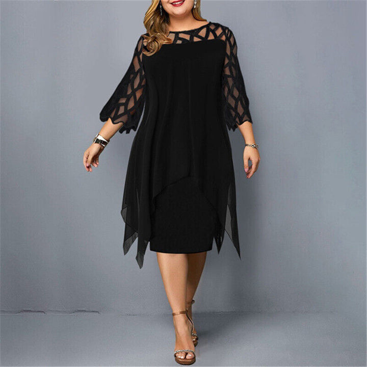 Women's Elegant Dress Midi Comfortable Fit (4)