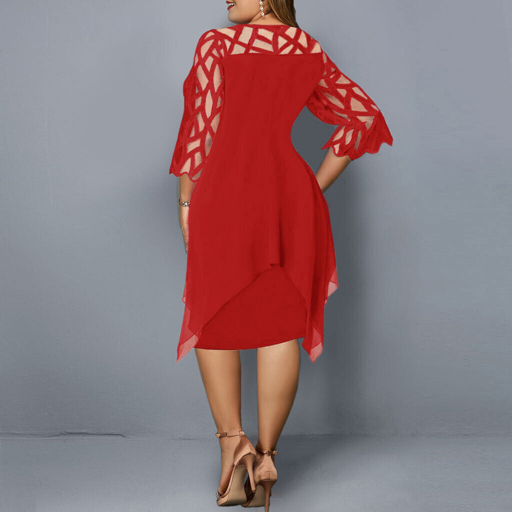 Women's Elegant Dress Midi Comfortable Fit (8)