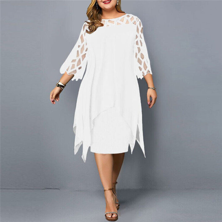 Women's Elegant Dress Midi Comfortable Fit (9)