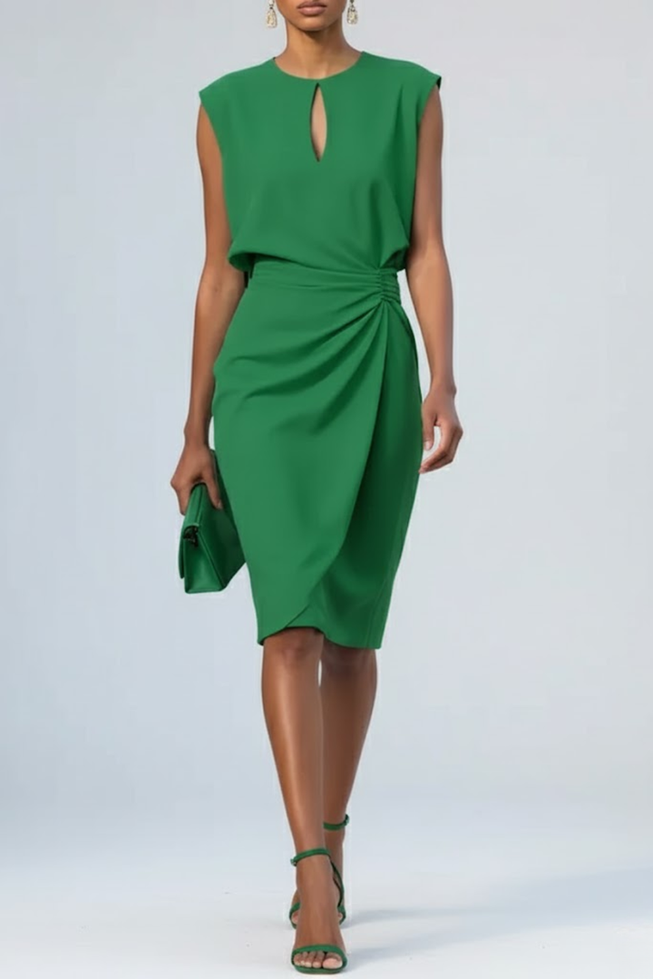 Women's Elegant Evening Dress for Formal Galas in Green