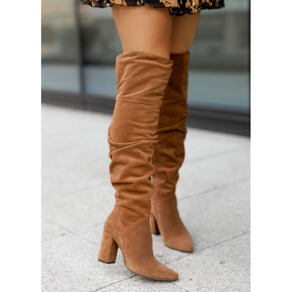 Women's Elegant Knee-High Slip-On Boots (5)