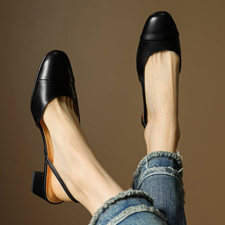 Women's Elegant Leather Pumps for Office Wear (15)