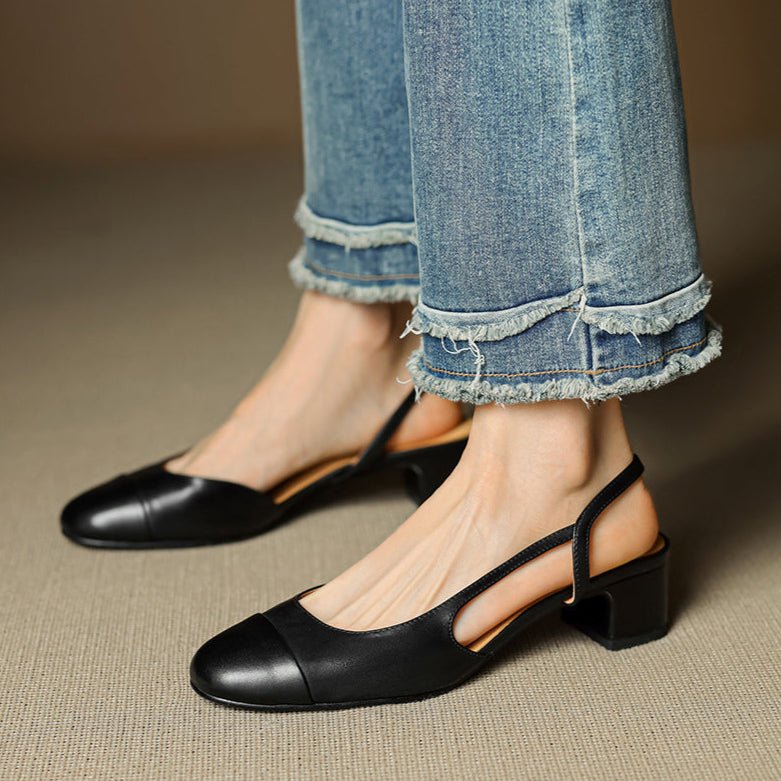 Women's Elegant Leather Pumps for Office Wear (19)