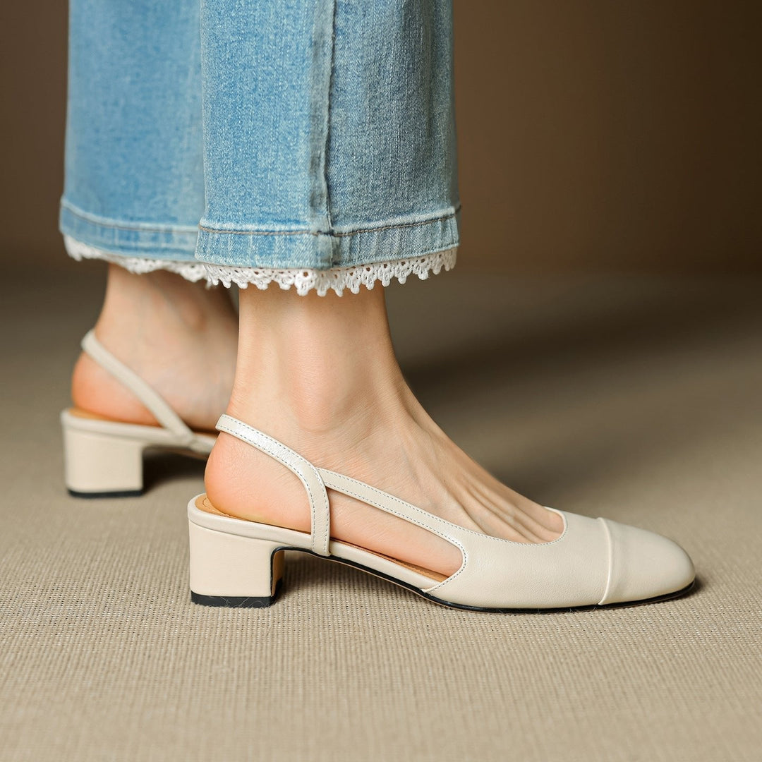 Women's Elegant Leather Pumps for Office Wear (9)