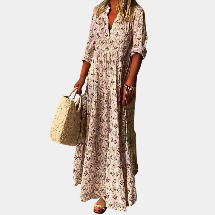 Women's Elegant Maxi Wedding Guest Dress