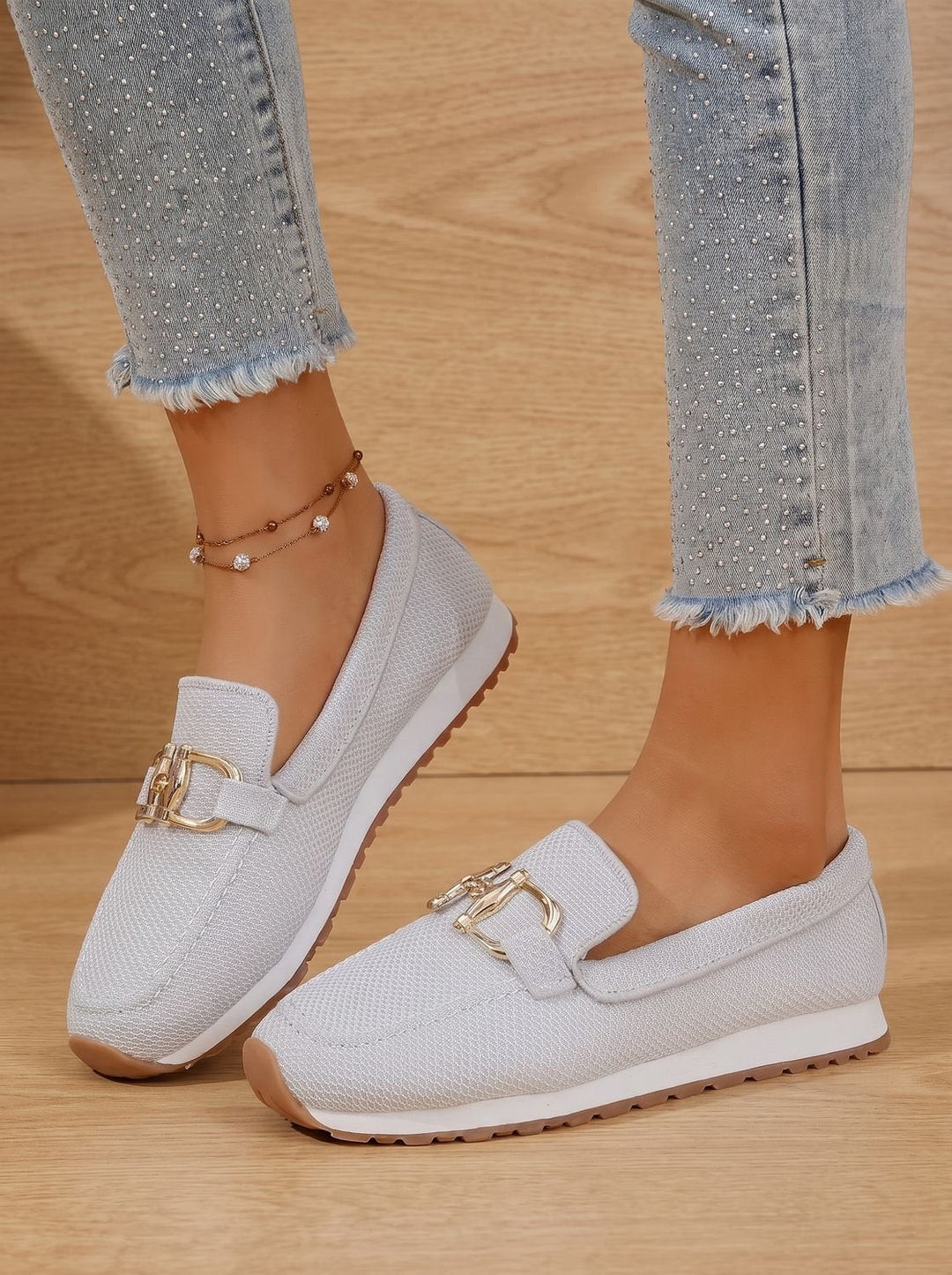 Women's Elegant Memory-Foam Flat Loafers with Support (5)