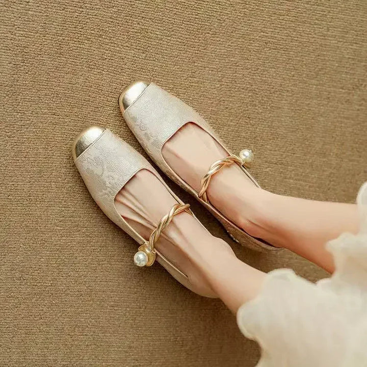 Women's Elegant Satin Pumps with Square Toe (11)
