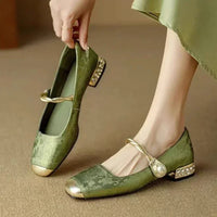 Luna | Women's Elegant Satin Pumps with Square Toe