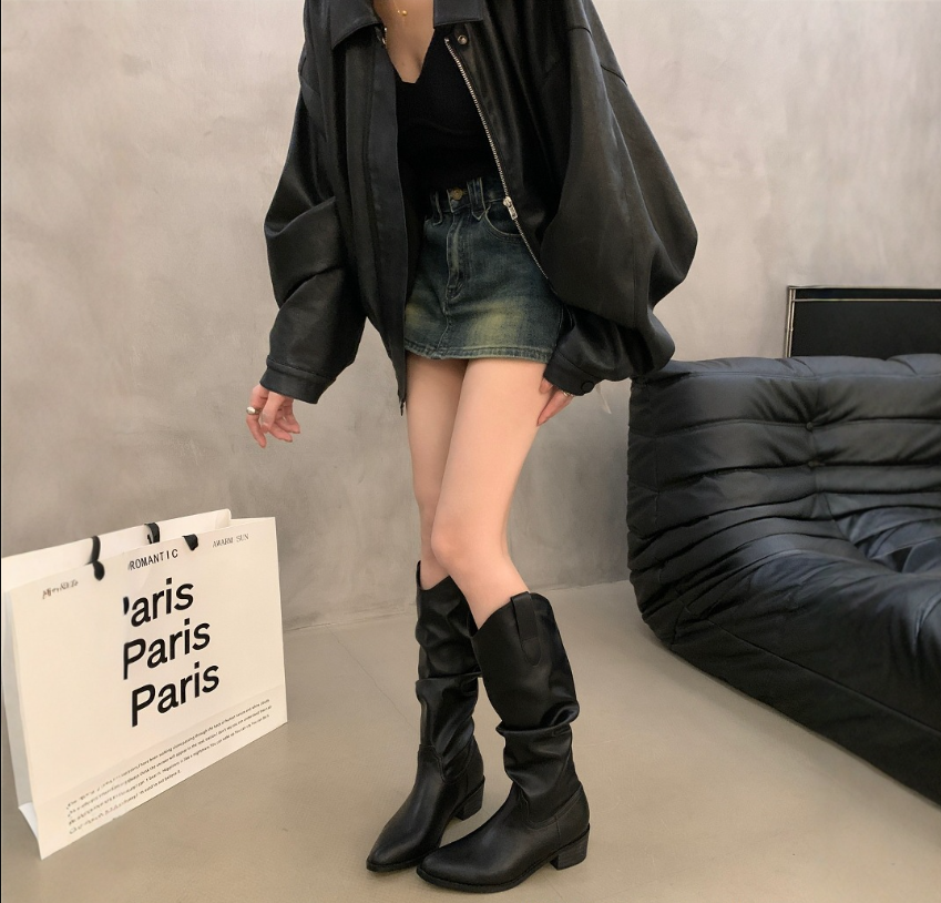 Women's Elegant Suede Boots with Vintage Ruffles (7)