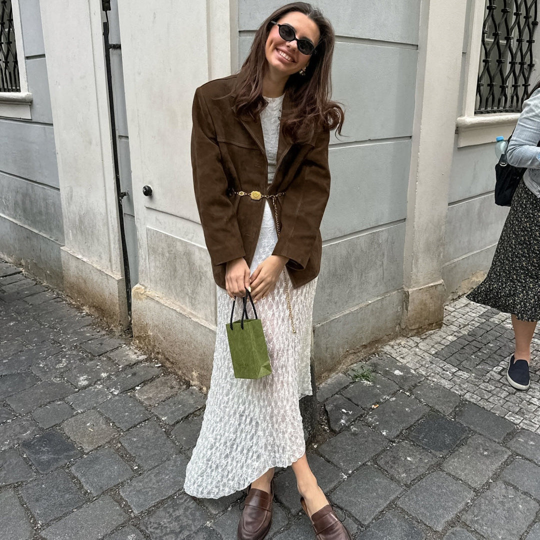 Women's Elegant Suede Jacket for Everyday Wear (4)