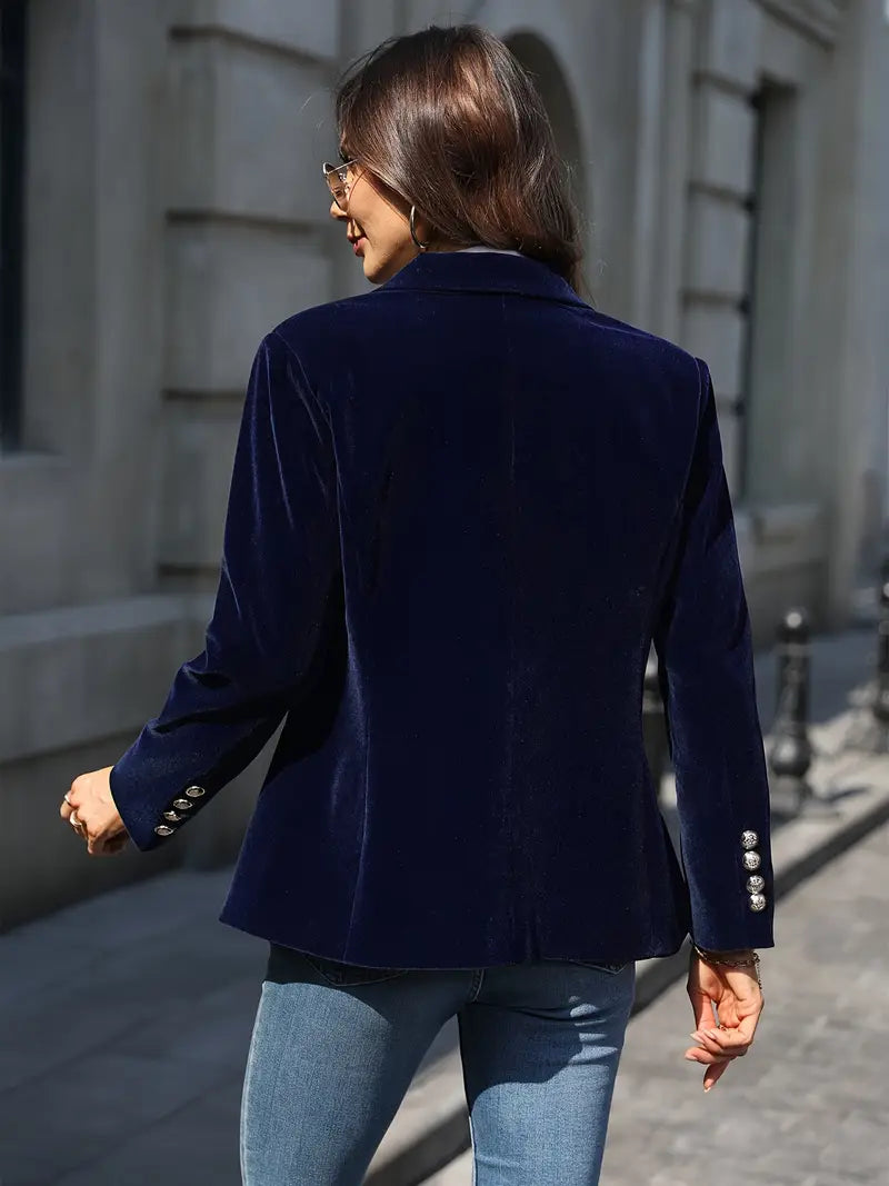 Women's Elegant Velvet Jacket for Fall (7)