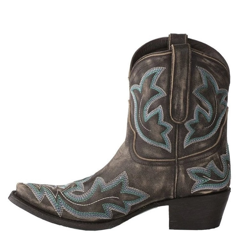 Women's Embroidered Leather Western Boots