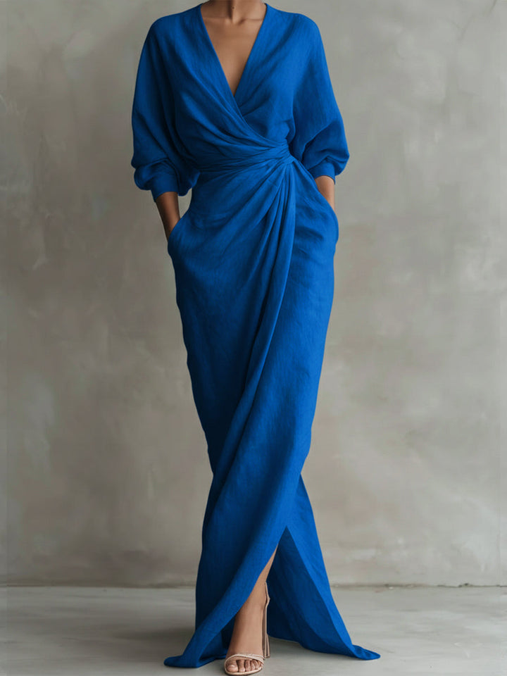 Women's Evening Dress, Elegant and Versatile in Blue