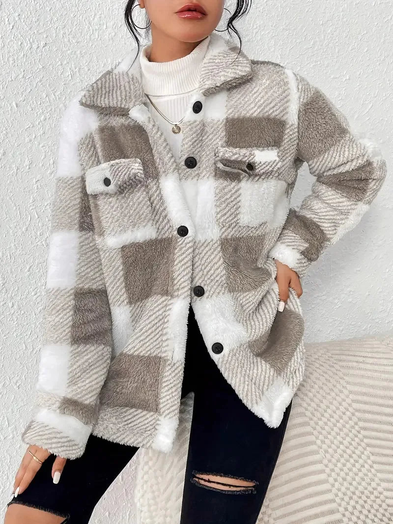 Women's Everyday Tailored Longline Coat for Fall in Khaki