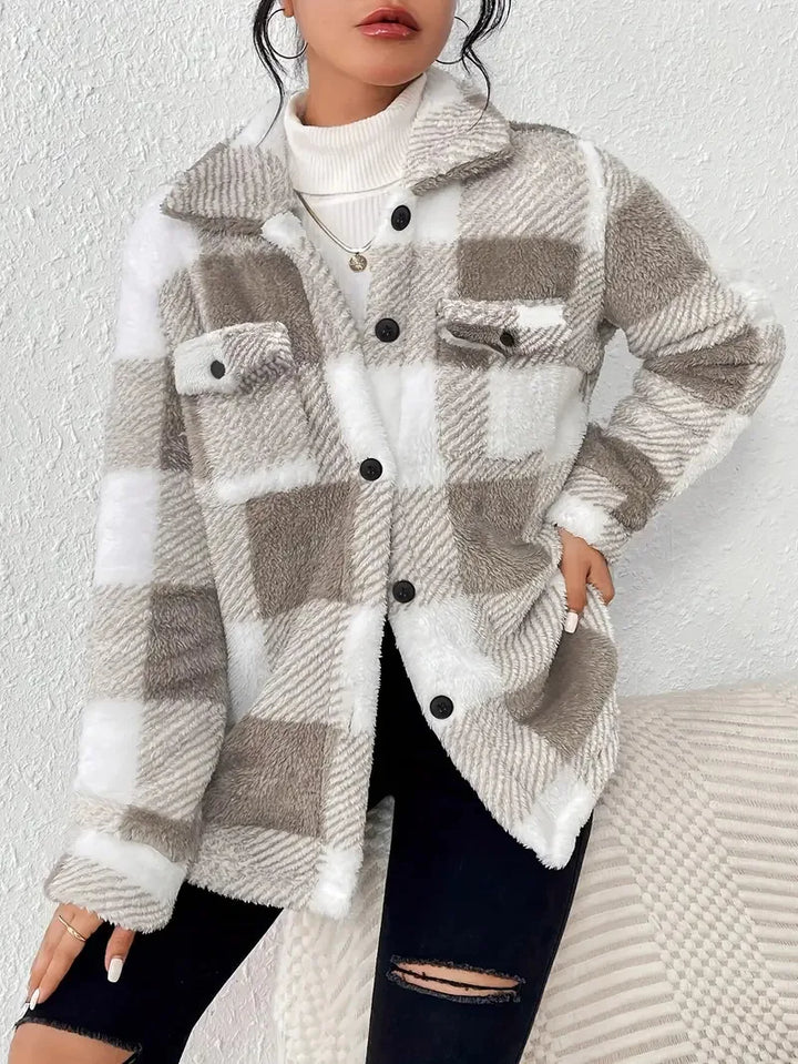 Women's Everyday Tailored Longline Coat for Fall in Khaki