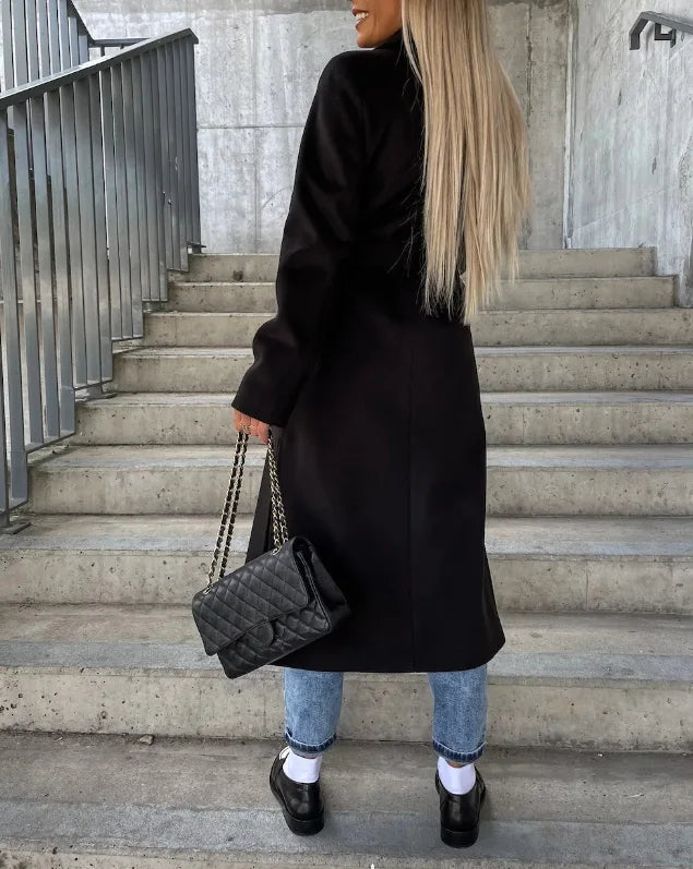 Women's Fall Coat Long-Line Trench (6)