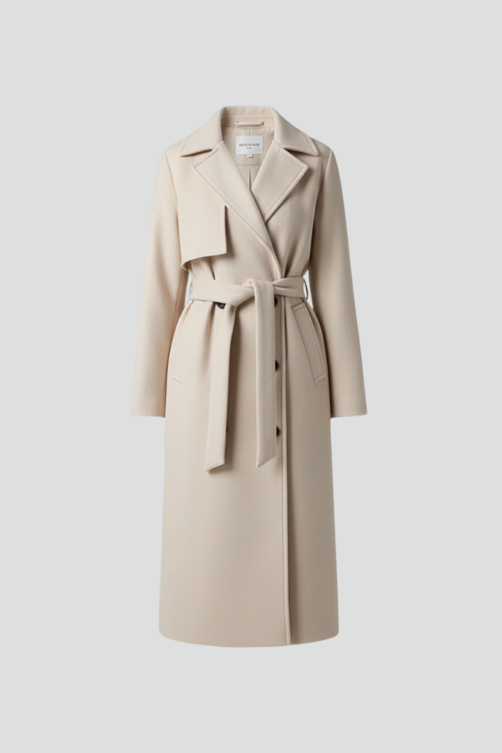 Women's Fall Jacket Double-Breasted Long Coat