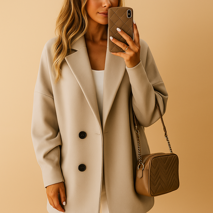 Women's Fall Jacket for Everyday Layering in Khaki