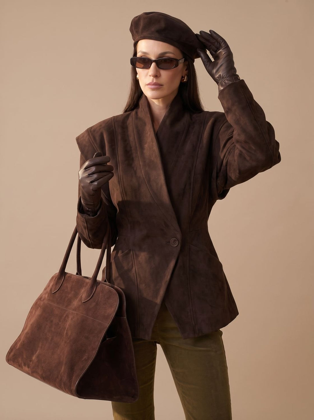 Women's Fall Jacket in Faux Suede Wrap (4)