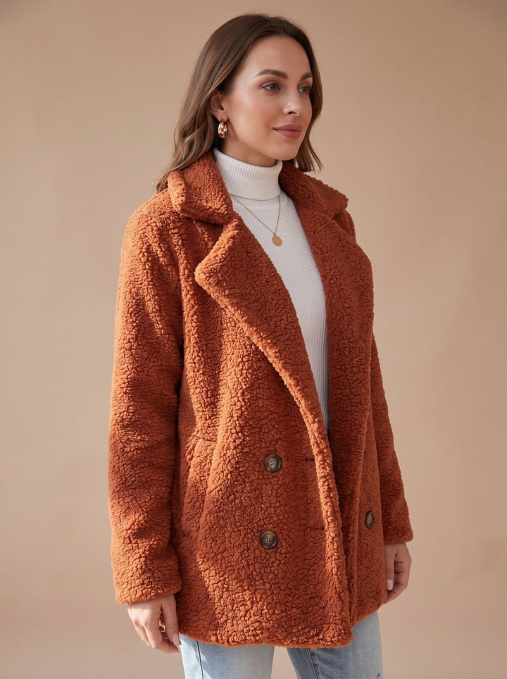 Women's Fall Jacket Oversized Teddy Faux Fur (5)