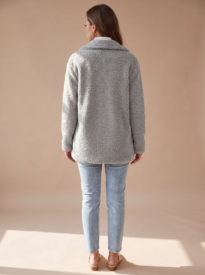Women's Fall Jacket Oversized Teddy Faux Fur (7)