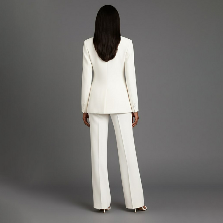 Women's Fall Jacket Suit with Tailored Trousers (2)