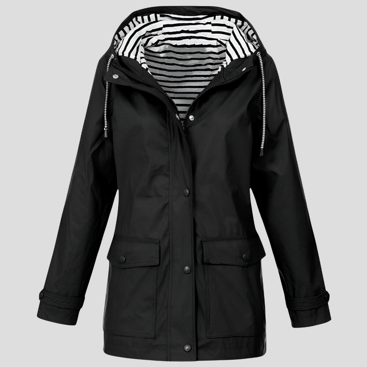 Women's Fall Jacket Waterproof and Windproof Insulated in Black