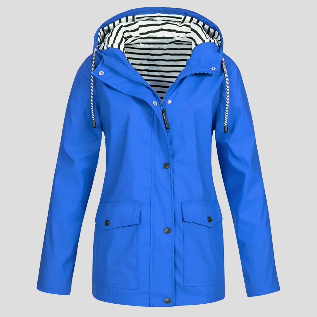 Women's Fall Jacket Waterproof and Windproof Insulated in Blue