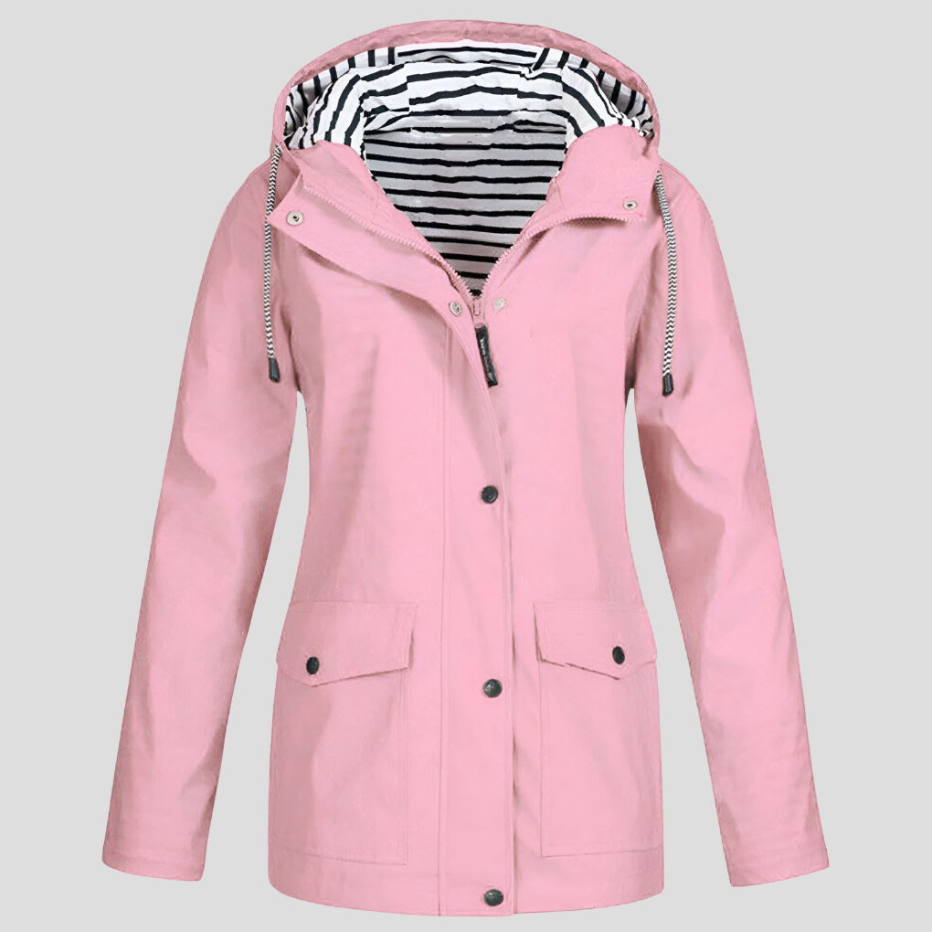 Women's Fall Jacket Waterproof and Windproof Insulated in Pink