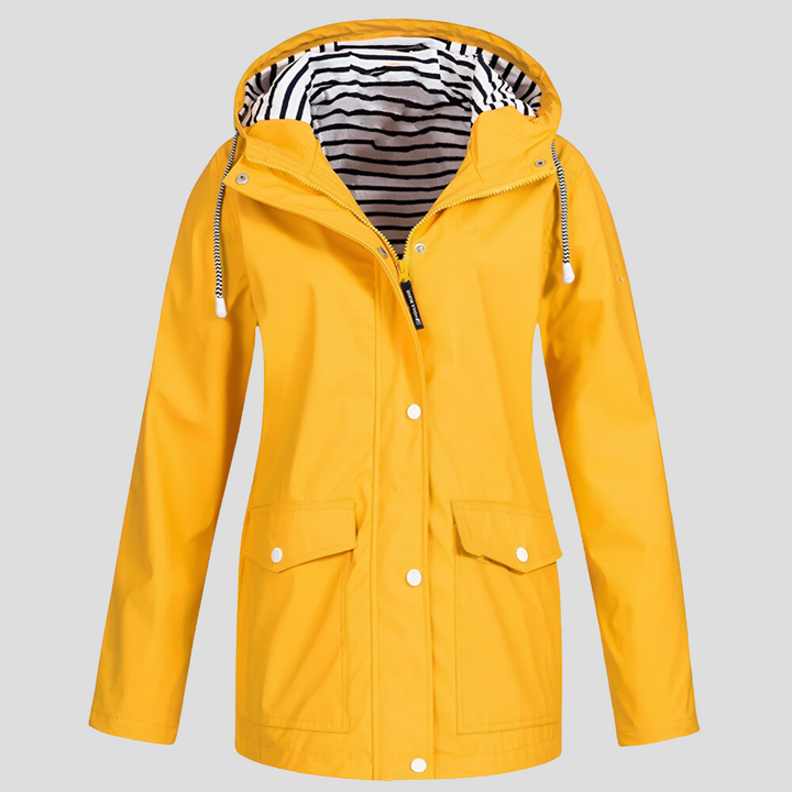 Women's Fall Jacket Waterproof and Windproof Insulated in Yellow