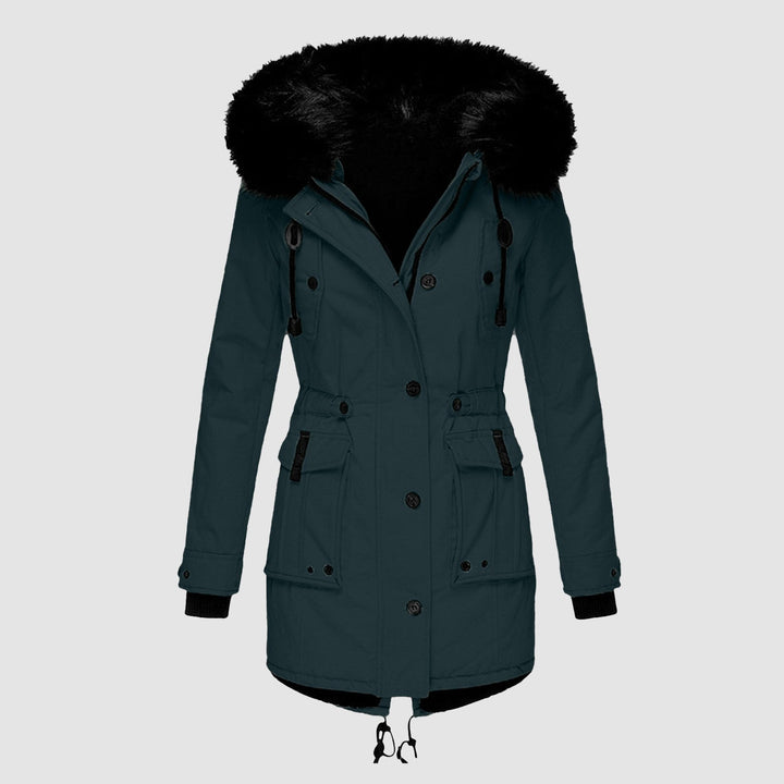 Women's Fall Jacket with Faux Fur Hood (7)