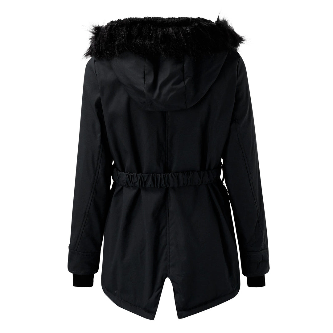 Women's Fall Jacket with Faux Fur Hood (8)