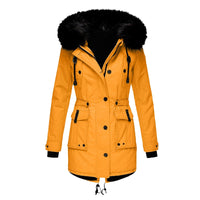 Claire | Women's Fall Jacket with Faux Fur Hood