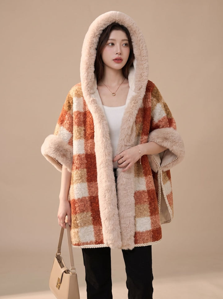 Women's Fall Jacket with Hood and Fur (3)
