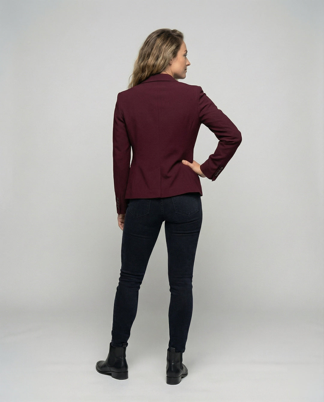 Women's Fall Jacket with Tailored Peplum Hem (8)