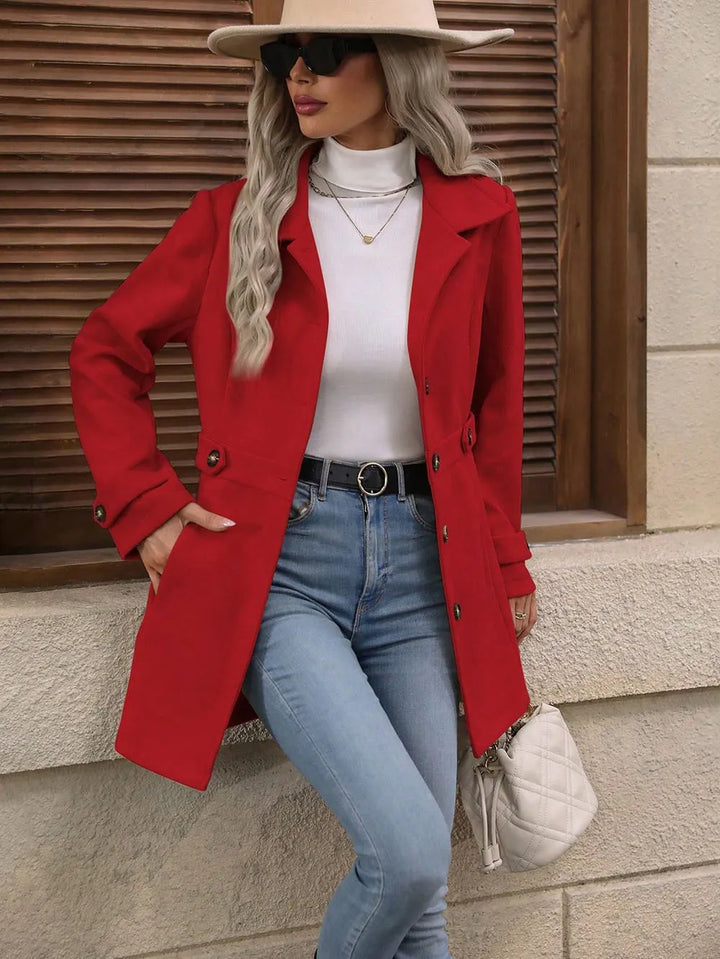 Women's Fall Jacket with Tailored Waist Belt (17)