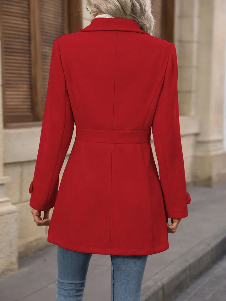 Women's Fall Jacket with Tailored Waist Belt (18)