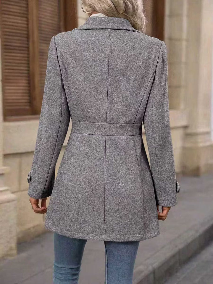 Women's Fall Jacket with Tailored Waist Belt (22)