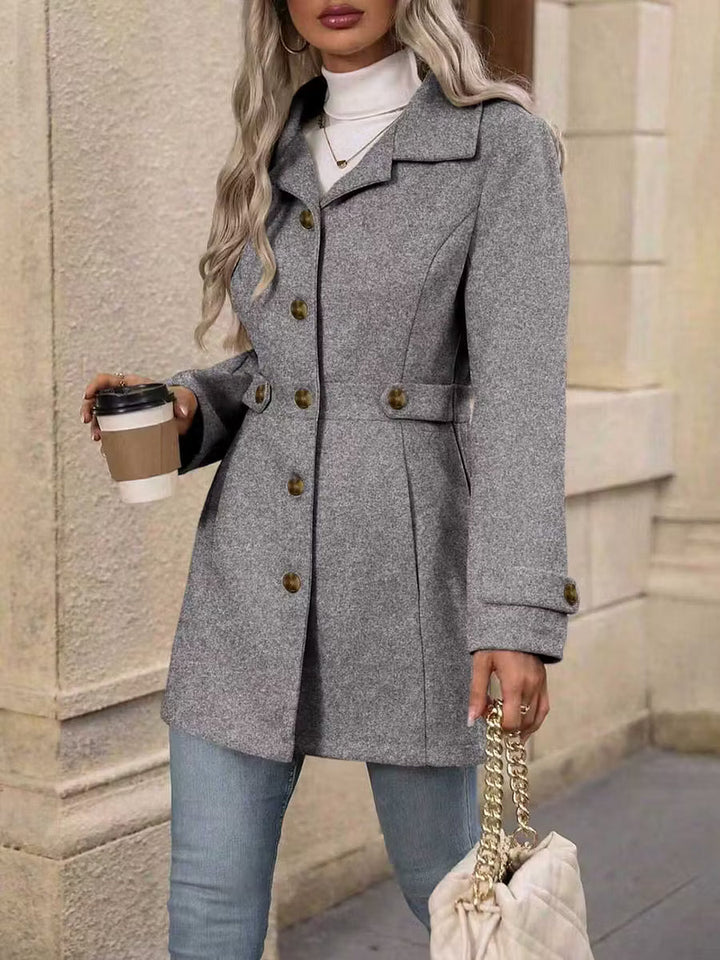 Women's Fall Jacket with Tailored Waist Belt (23)
