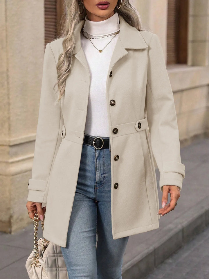 Women's Fall Jacket with Tailored Waist Belt (3)