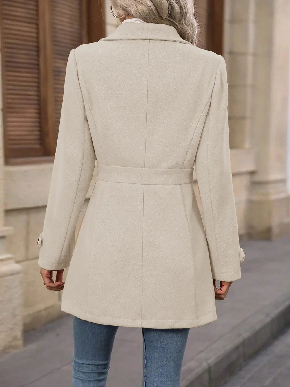 Women's Fall Jacket with Tailored Waist Belt (5)