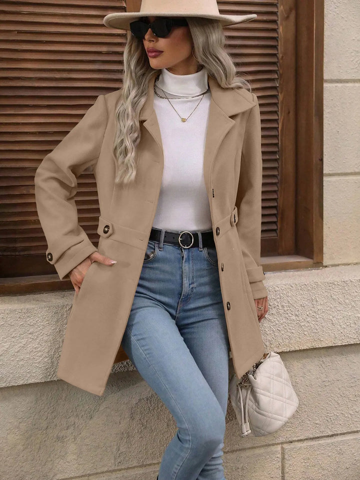 Women's Fall Jacket with Tailored Waist Belt (9)