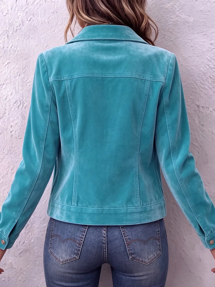 Women's Fall Jacket with Vintage Wash Details (6)